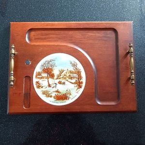 Vintage Winter Charcuterie/Cheese Board.